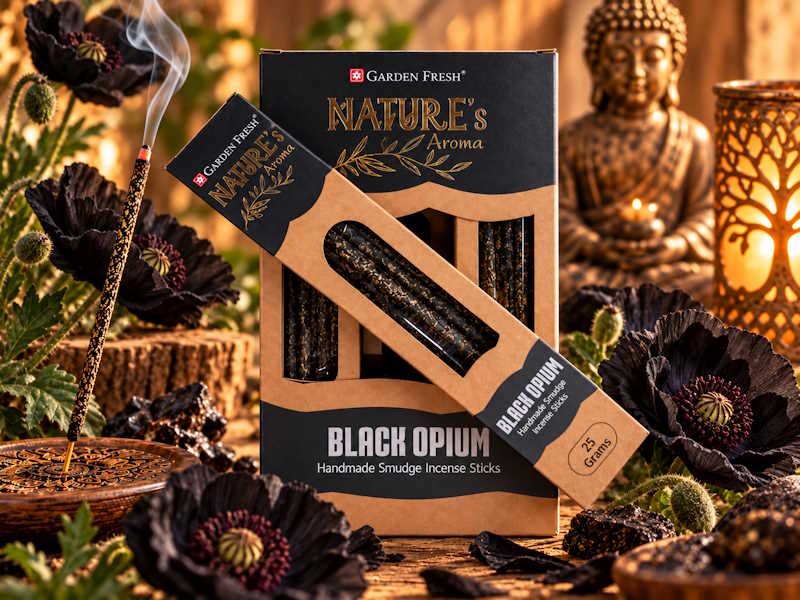 Incienso Orgánico Black Opium Garden Fresh